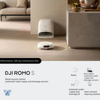 DJI ROMO S Robot Vacuum (Auto Water Refill & Drain Version) / 2 To 3 Days