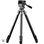 CT08 75mm Cine Fluid Head with 3-Stage Carbon Fiber Tripod Legs / Snow Camo / 2 To 3 Days