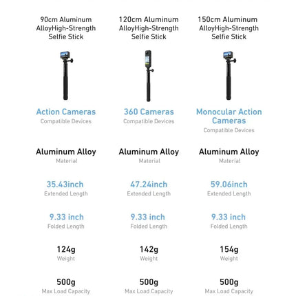 Telesin aluminum alloy high strength selfie stick Price in Pakistan - V3 Shopping
