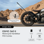 DJI Osmo 360 II Motorcycle Handlebar POV Combo - Usually Delivery Time 2 To 3 Days / Without Warranty