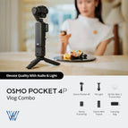 Osmo Pocket 4P Vlog Combo - Usually Delivery Time 2 To 3 Days / Classic Black / Without Warranty