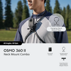 DJI Osmo 360 II Neck Mount Combo - Usually Delivery Time 2 To 3 Days / Without Warranty