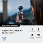 Osmo Pocket 4P Standard Combo - Usually Delivery Time 2 To 3 Days / Classic Black / Without Warranty