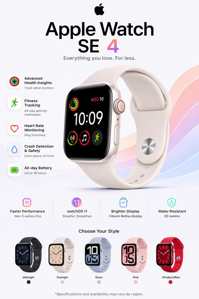 Apple Watch SE 4 Price in Pakistan - Lens Ground