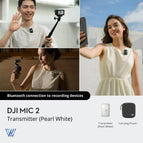 DJI Mic 2 Transmitter (Pearl White) / 2 To 3 Days