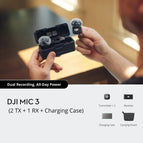 DJI Mic 3 (2 TX + 1 RX + Charging Case) / Without Warranty