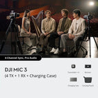 DJI Mic 3 (4 TX + 1 RX + Charging Case) / Without Warranty