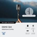 DJI Osmo 360 Adventure Combo / Without 1 Year Warranty / Not Required