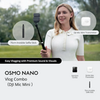 Osmo Nano Vlog Combo (DJI Mic Mini Transmitter Arctic White) / 64GB / Without 1 Year Warranty