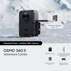 DJI Osmo 360 II Adventure Combo - Usually Delivery Time 2 To 3 Days / Without Warranty
