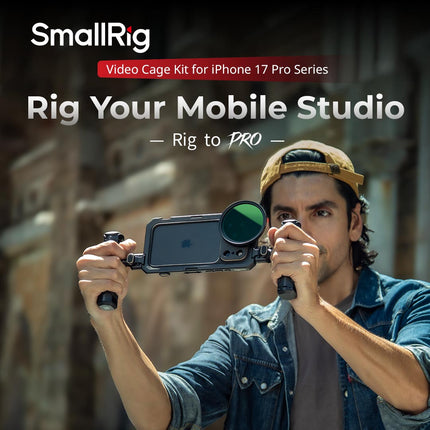 SmallRig Video Cage Kit for iPhone 17 Pro / Pro Max Price in Pakistan - Lens Ground