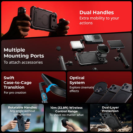 SmallRig Video Cage Kit for iPhone 17 Pro / Pro Max Price in Pakistan - Lens Ground